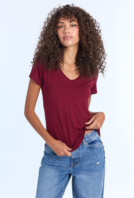 T-shirt décontracté à col en V AERO