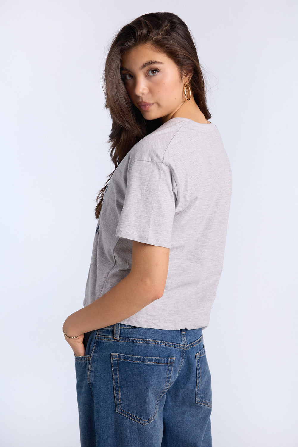 AERO Notch Neck Graphic Oversized Tee AERO Notch Neck Graphic Oversized Tee