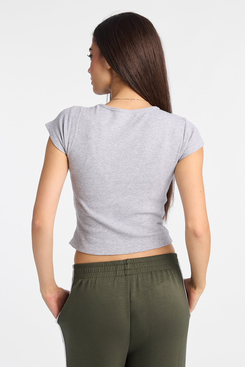 T-shirt court à manches courtes en tricot gaufré AERO T-shirt court à manches courtes en tricot gaufré AERO