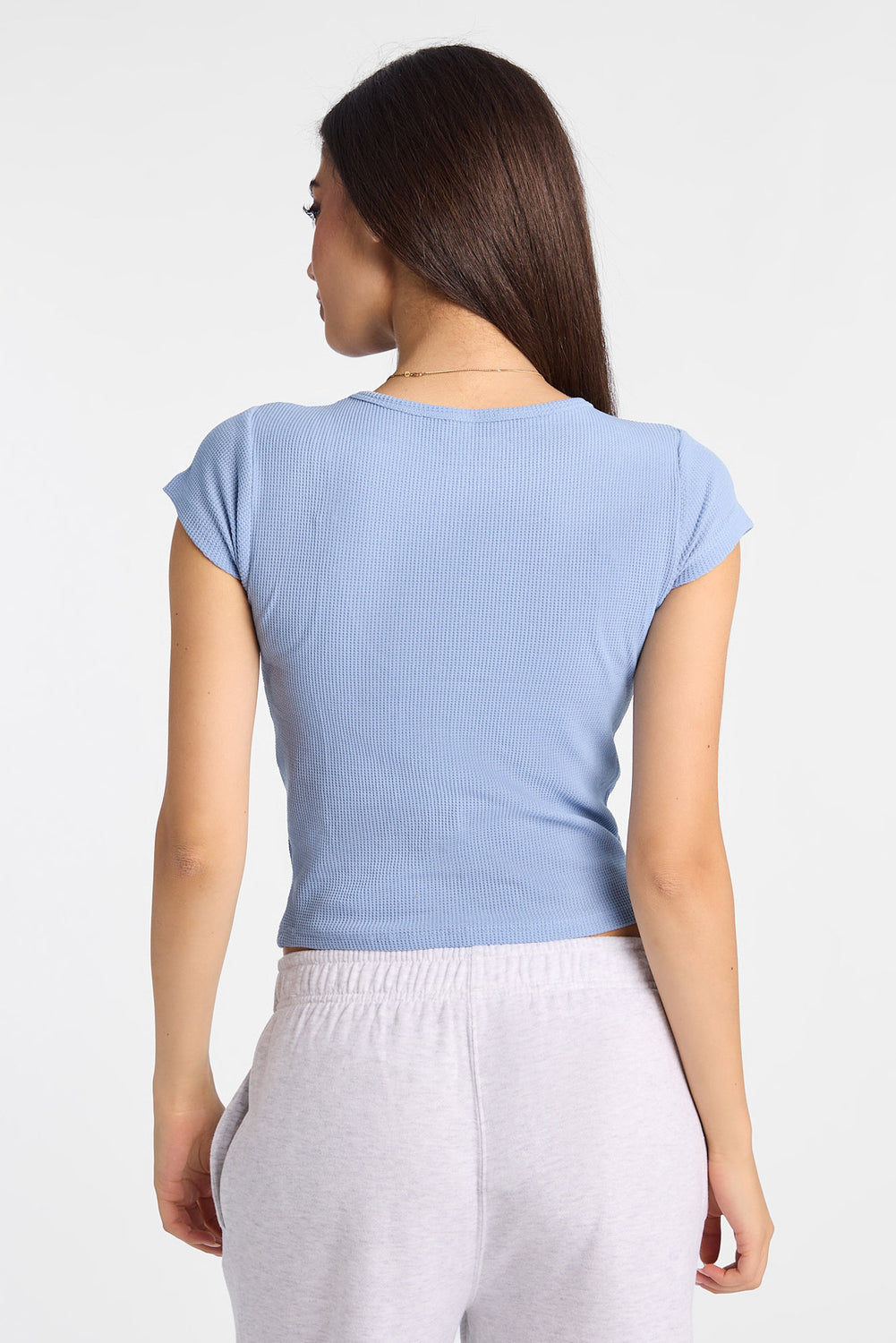 T-shirt court à manches courtes en tricot gaufré AERO T-shirt court à manches courtes en tricot gaufré AERO