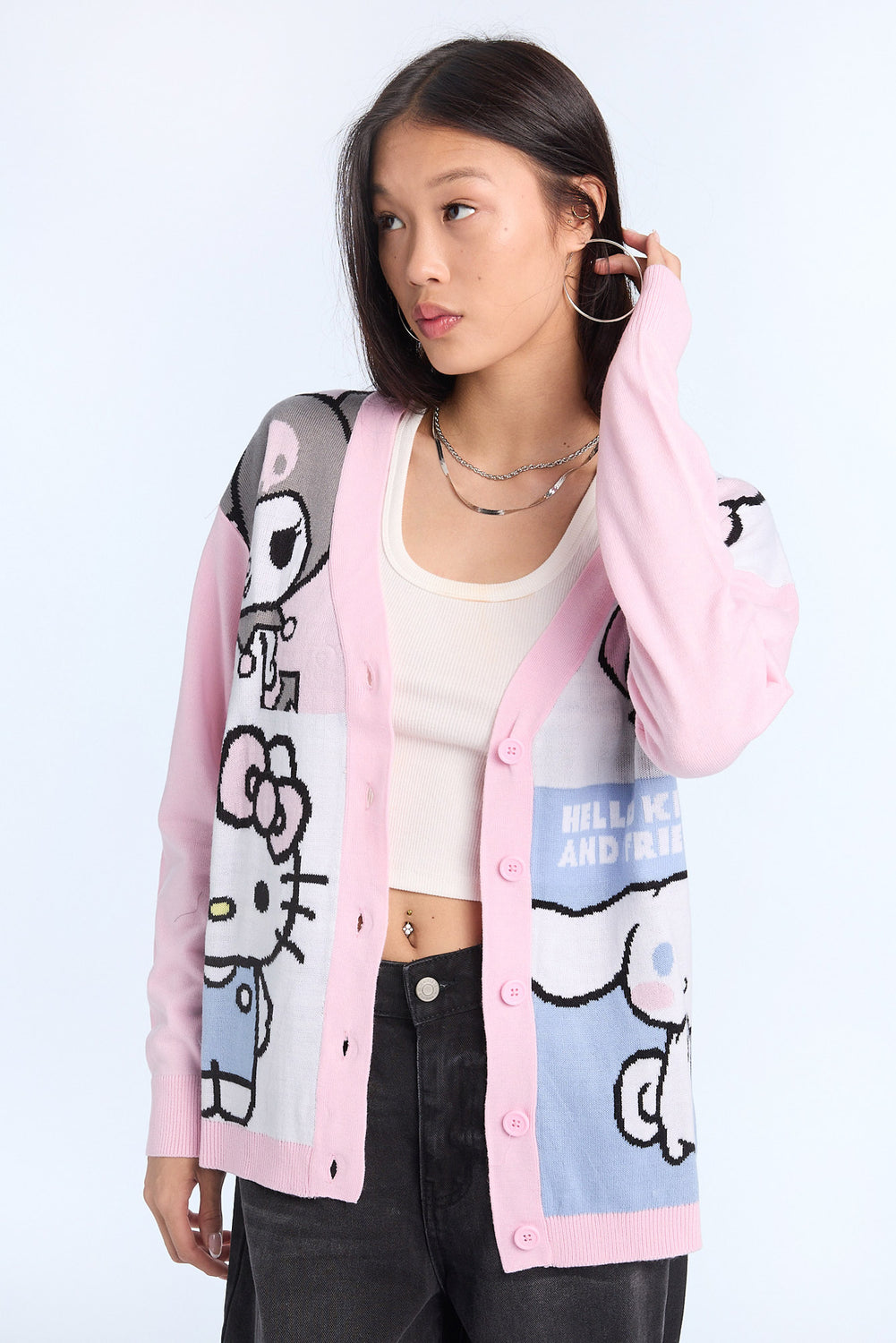 Cardigan à boutons Hello Kitty And Friends Cardigan à boutons Hello Kitty And Friends