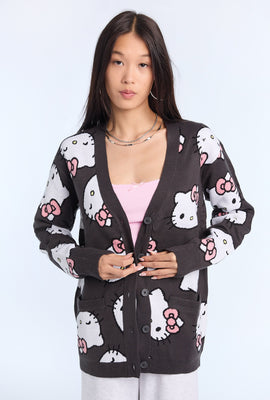 Cardigan à boutons Hello Kitty