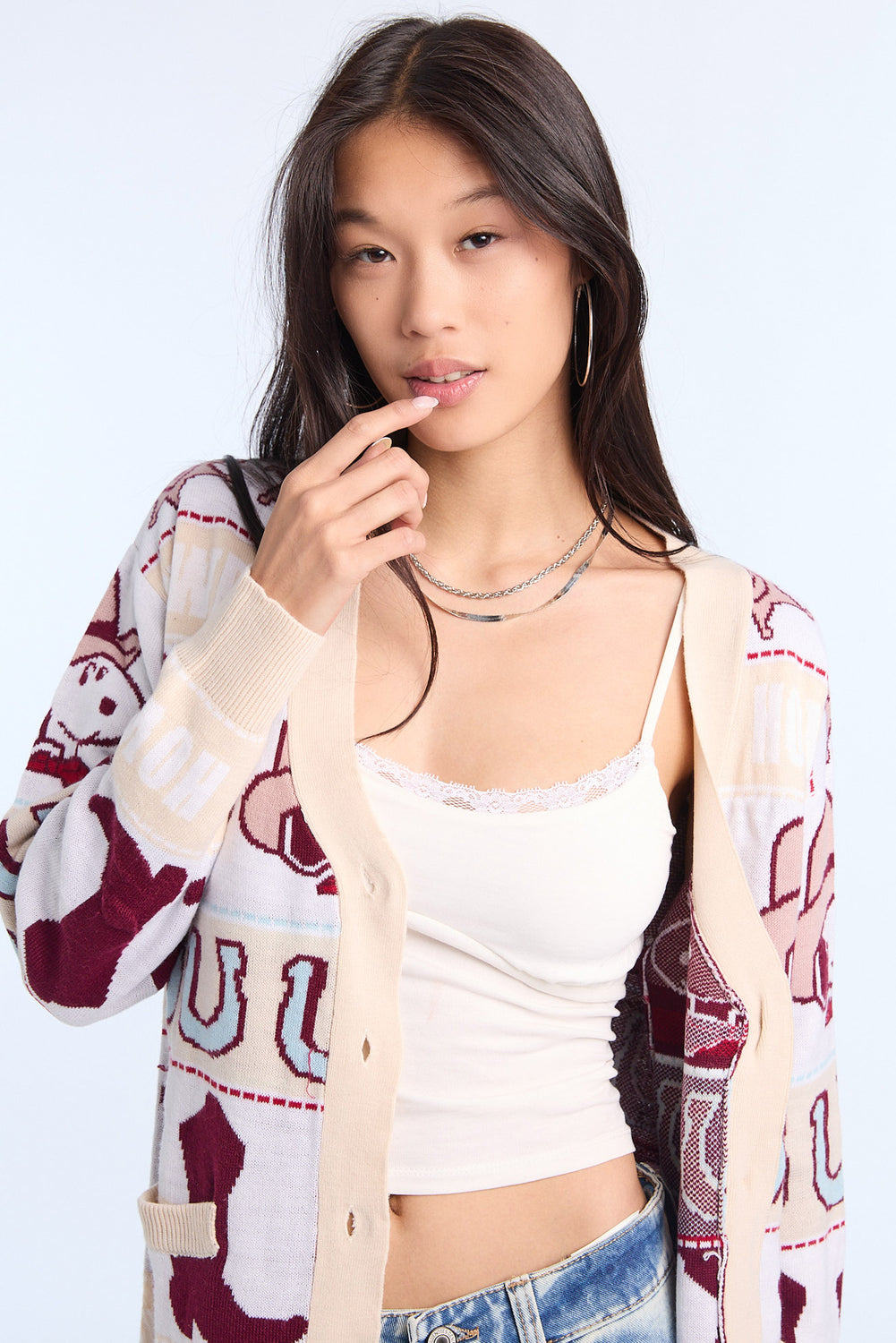 Cardigan à boutons Peanuts Snoopy Cardigan à boutons Peanuts Snoopy