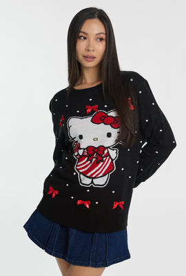 Chandail ras du cou imprimé Hello Kitty