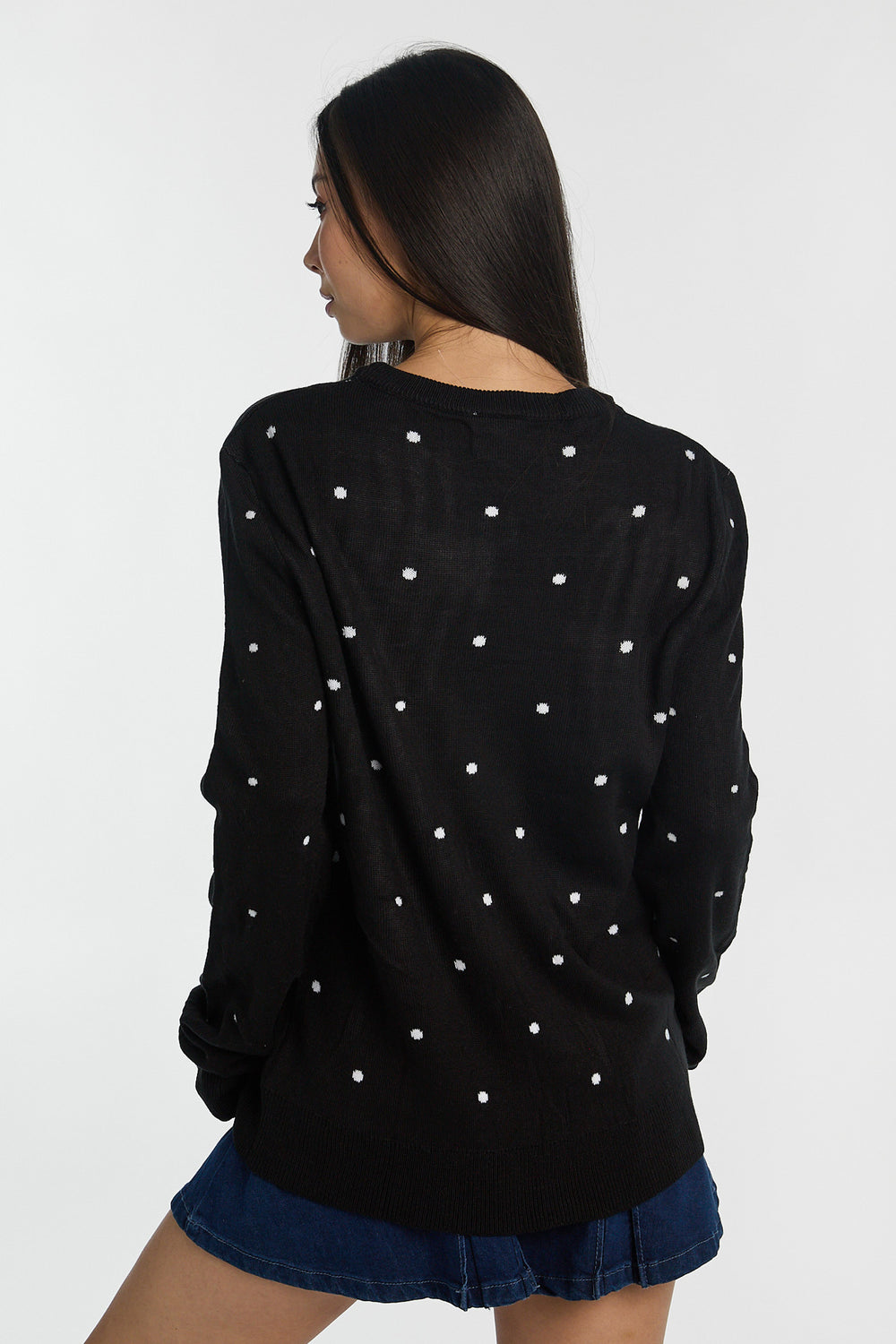 Hello Kitty Bow Graphic Crewneck Sweater Hello Kitty Bow Graphic Crewneck Sweater