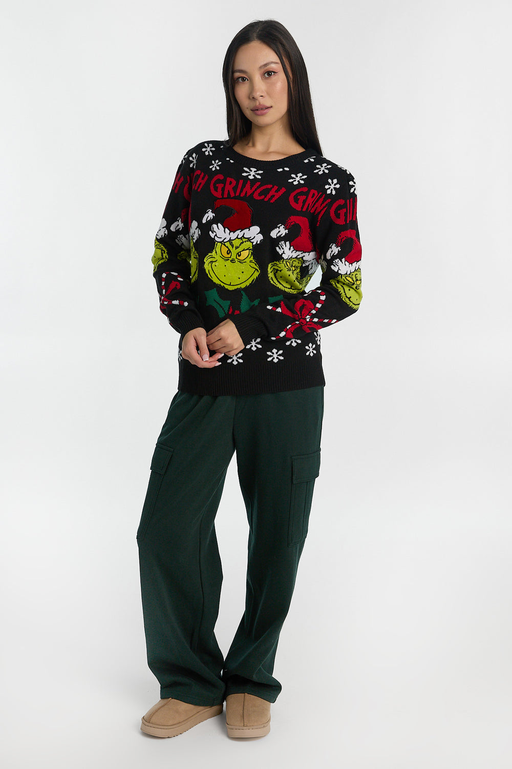 Chandail ras du cou imprimé The Grinch Chandail ras du cou imprimé The Grinch