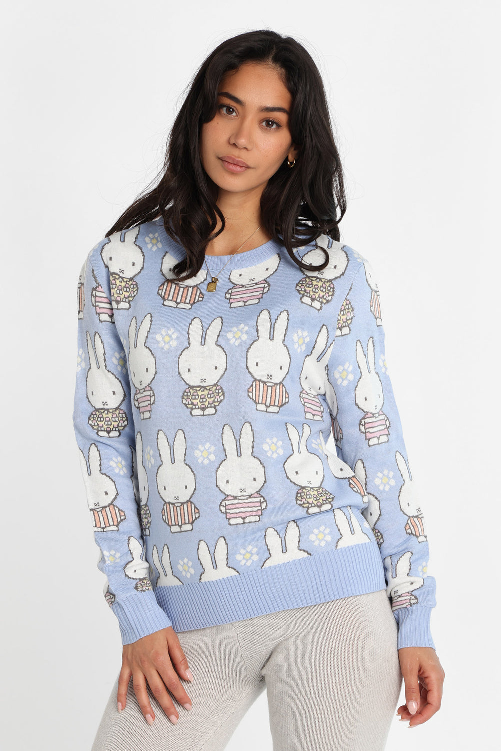 Miffy Graphic Crew Neck Sweater Miffy Graphic Crew Neck Sweater
