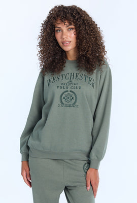 AERO Oversized Graphic Crewneck Sweatshirt