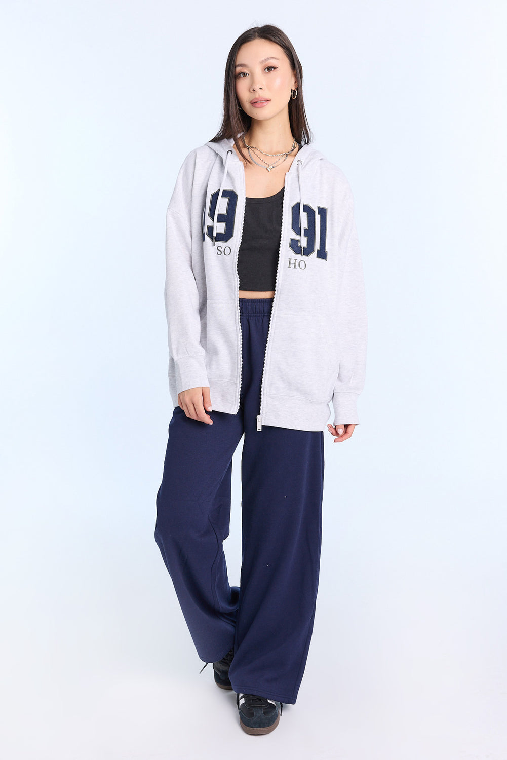 AERO Graphic Oversized Zip-Up Hoodie AERO Graphic Oversized Zip-Up Hoodie