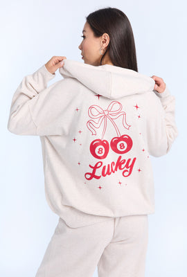 AERO Graphic Oversized Zip-Up Hoodie