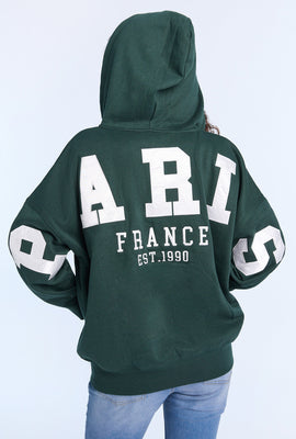 AERO Graphic Oversized Zip-Up Hoodie