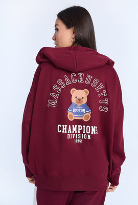 AERO Graphic Oversized Zip-Up Hoodie