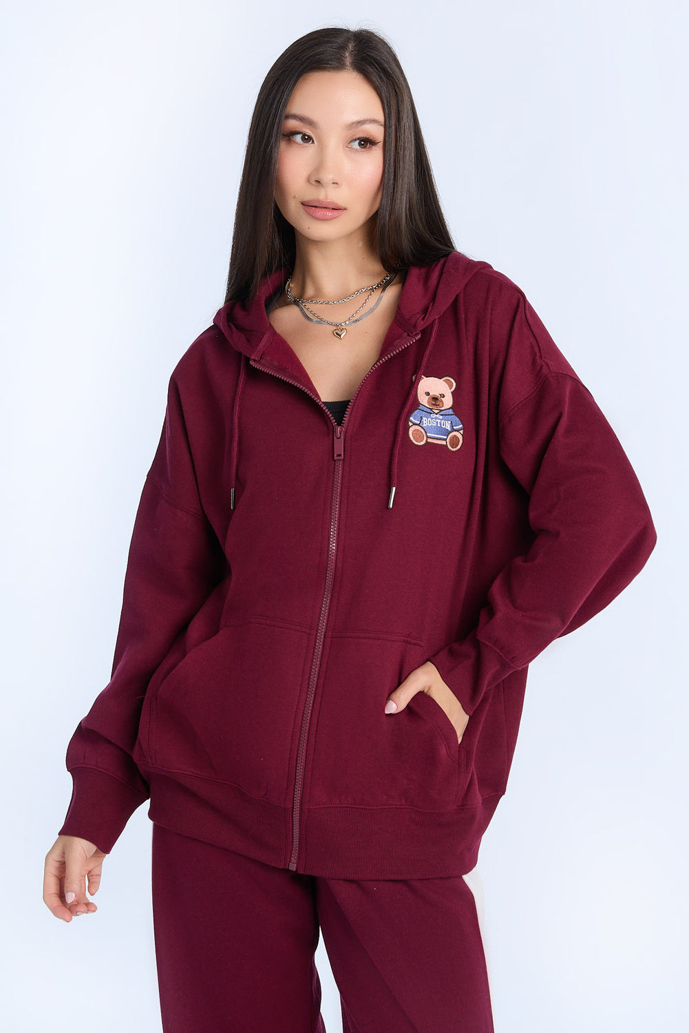 AERO Graphic Oversized Zip-Up Hoodie AERO Graphic Oversized Zip-Up Hoodie