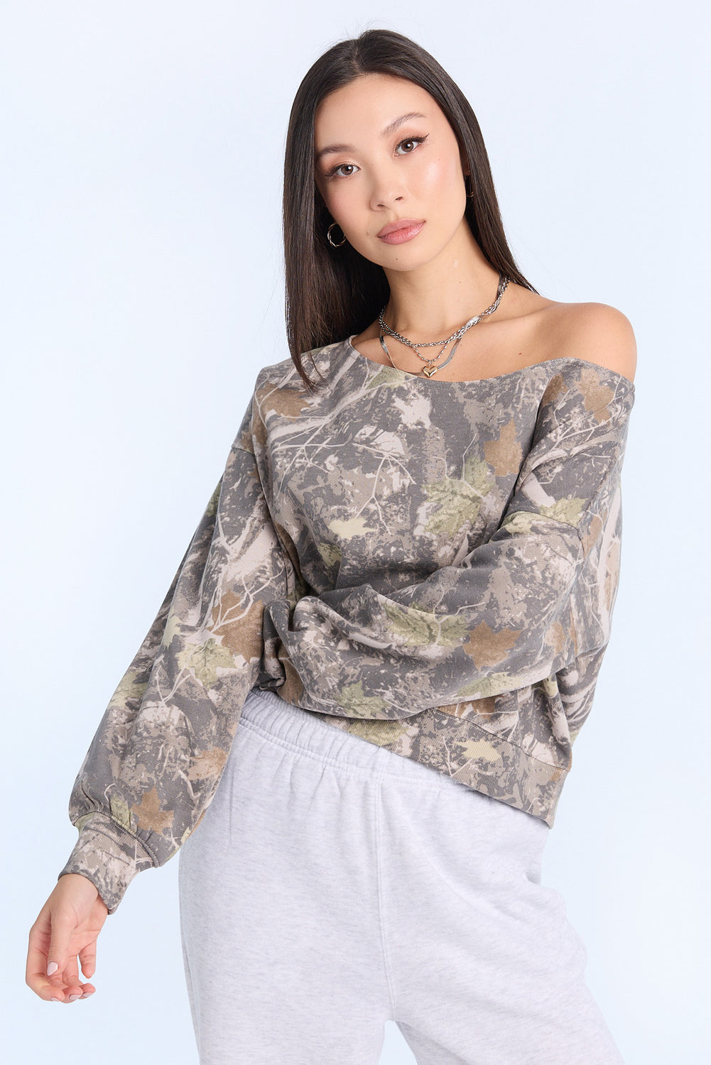 Sweatshirt à épaules dénudées AERO Sweatshirt à épaules dénudées AERO