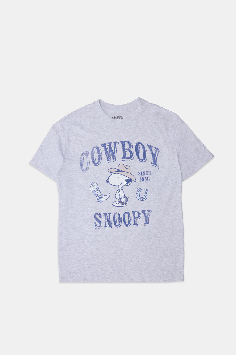 T-shirt coupe boyfriend imprimé Cowboy Snoopy T-shirt coupe boyfriend imprimé Cowboy Snoopy - West49