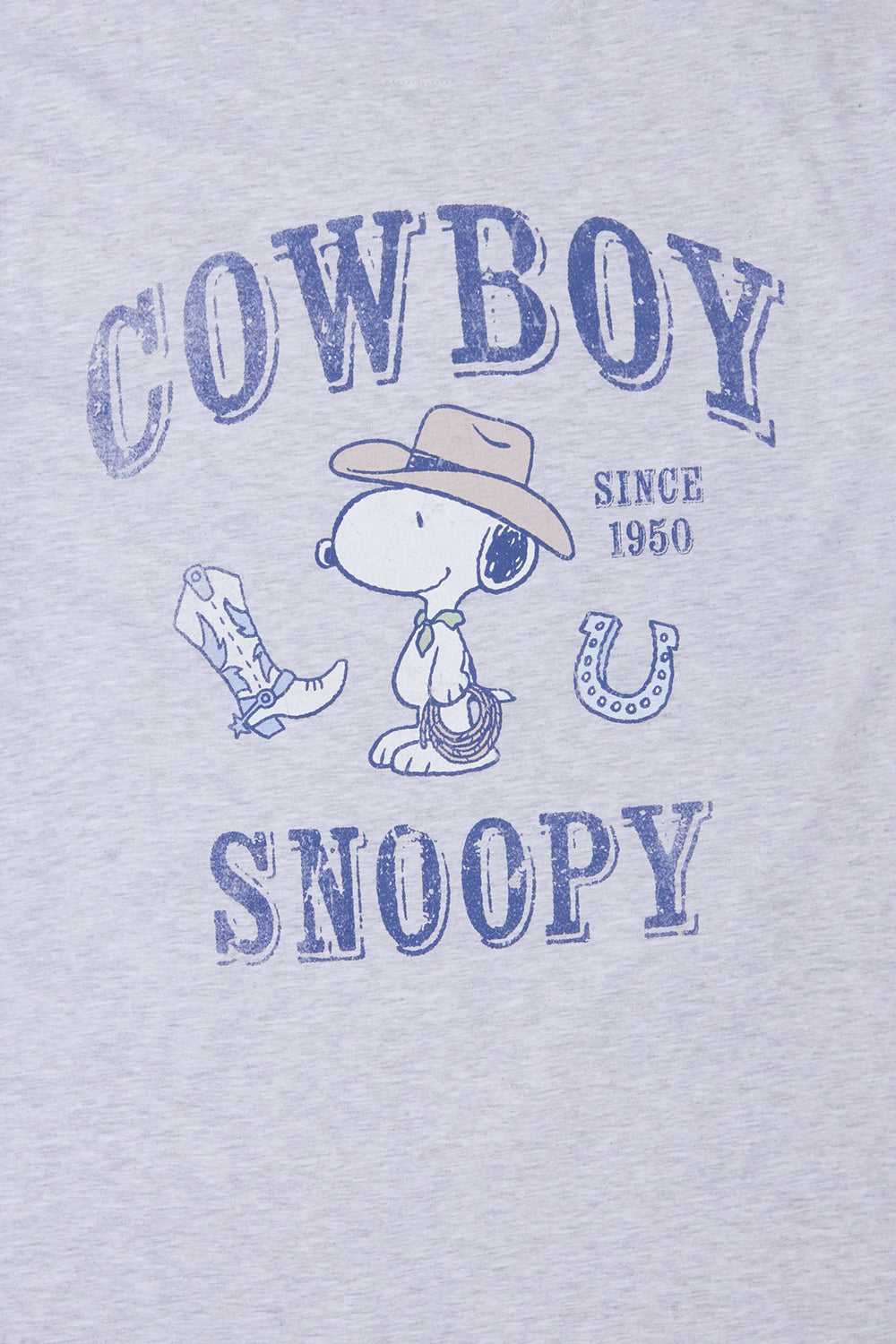 T-shirt coupe boyfriend imprimé Cowboy Snoopy T-shirt coupe boyfriend imprimé Cowboy Snoopy - West49