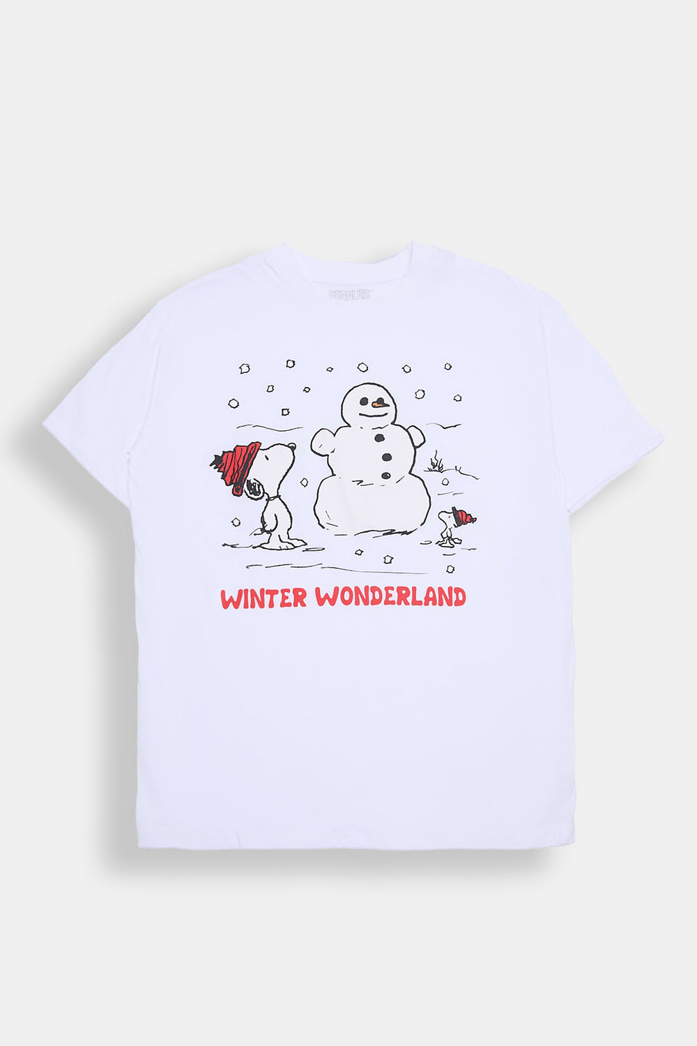 Peanuts Snoopy Winter Wonderland Graphic Boyfriend Tee Peanuts Snoopy Winter Wonderland Graphic Boyfriend Tee