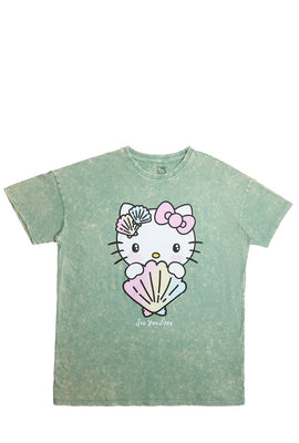 Hello Kitty Mermaid Relaxed Fit Graphic Tee