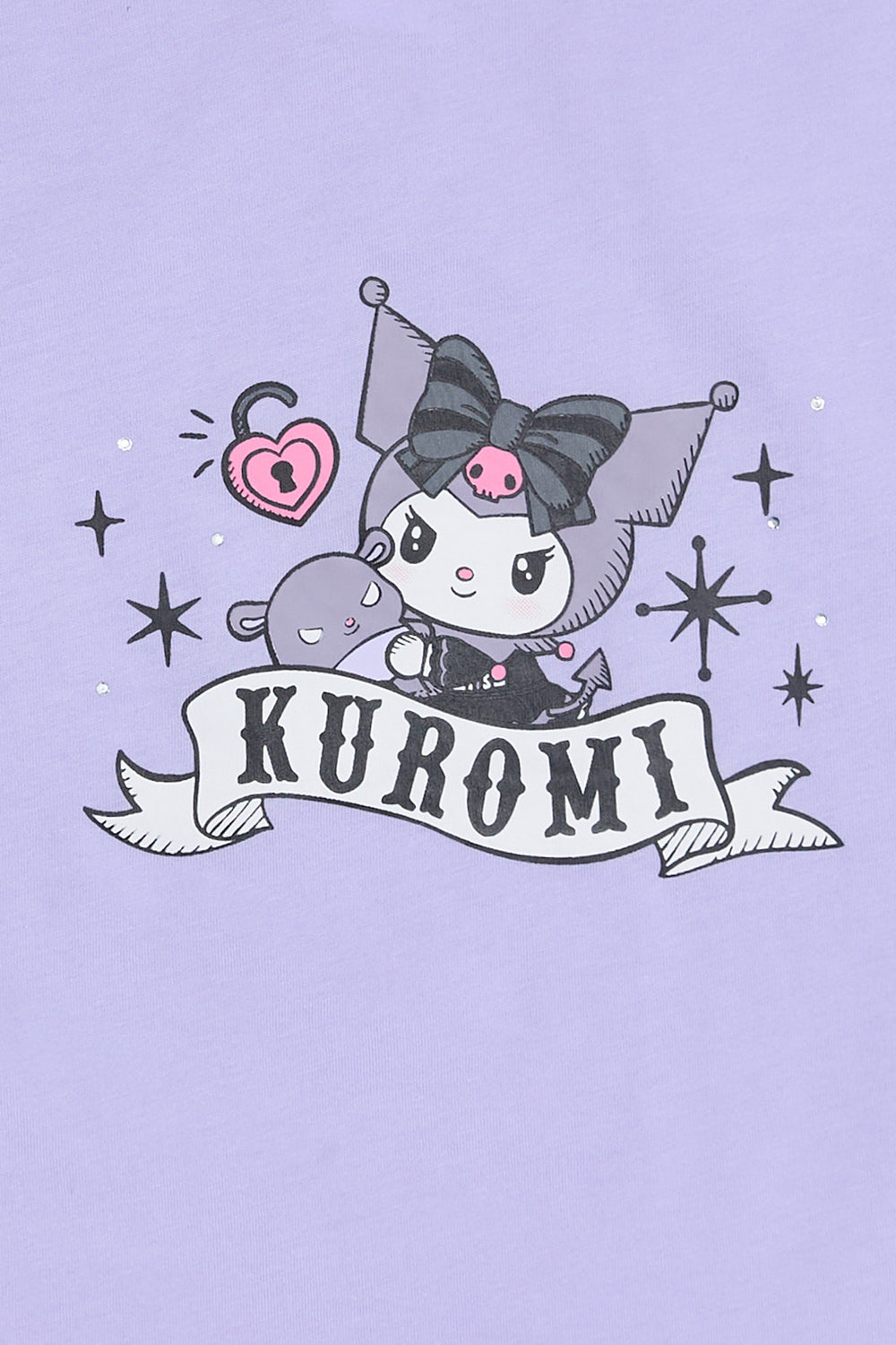 T-shirt court imprimé Kuromi T-shirt court imprimé Kuromi