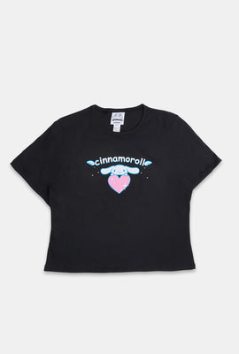 Cinnamoroll Heart Graphic Baby Tee