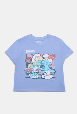 The Smurfs Graphic Boxy Cropped Tee
