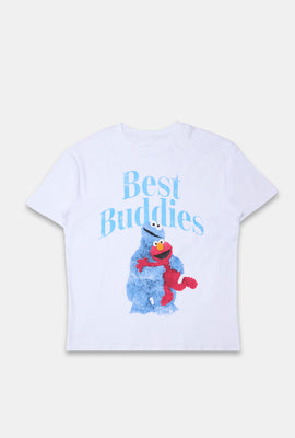 T-shirt coupe boyfriend imprimé Sesame Stress Best Buddies