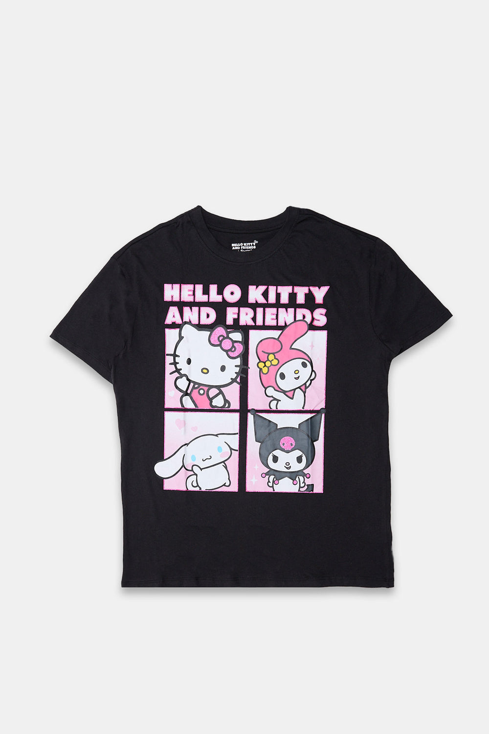 T-shirt coupe boyfriend imprimé Hello Kitty And Friends T-shirt coupe boyfriend imprimé Hello Kitty And Friends
