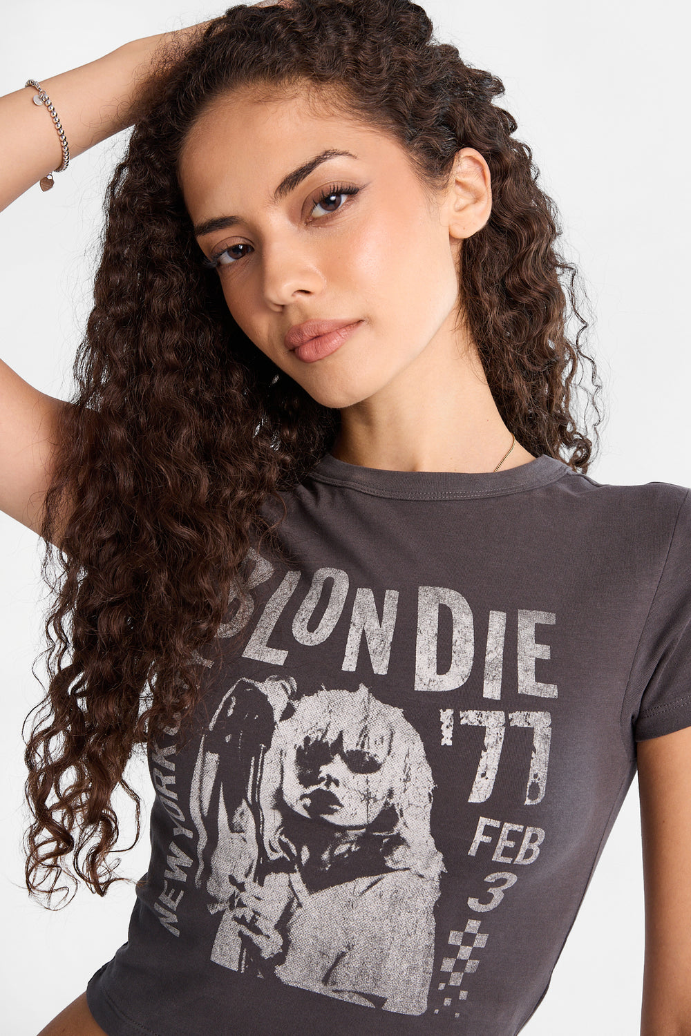 T-shirt ajusté imprimé Blondie New York City T-shirt ajusté imprimé Blondie New York City