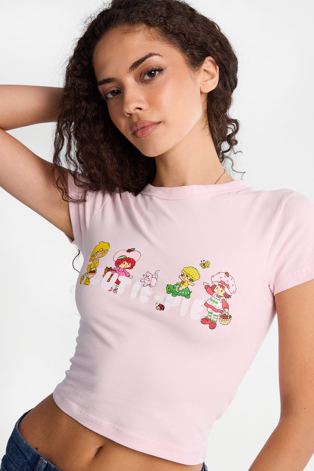 T-shirt ajusté imprimé Charlotte aux fraises T-shirt ajusté imprimé Charlotte aux fraises