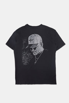 T-shirt coupe boyfriend imprimé Morgan Wallen