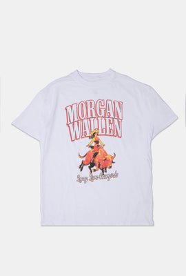 T-shirt coupe boyfriend imprimé Morgan Wallen