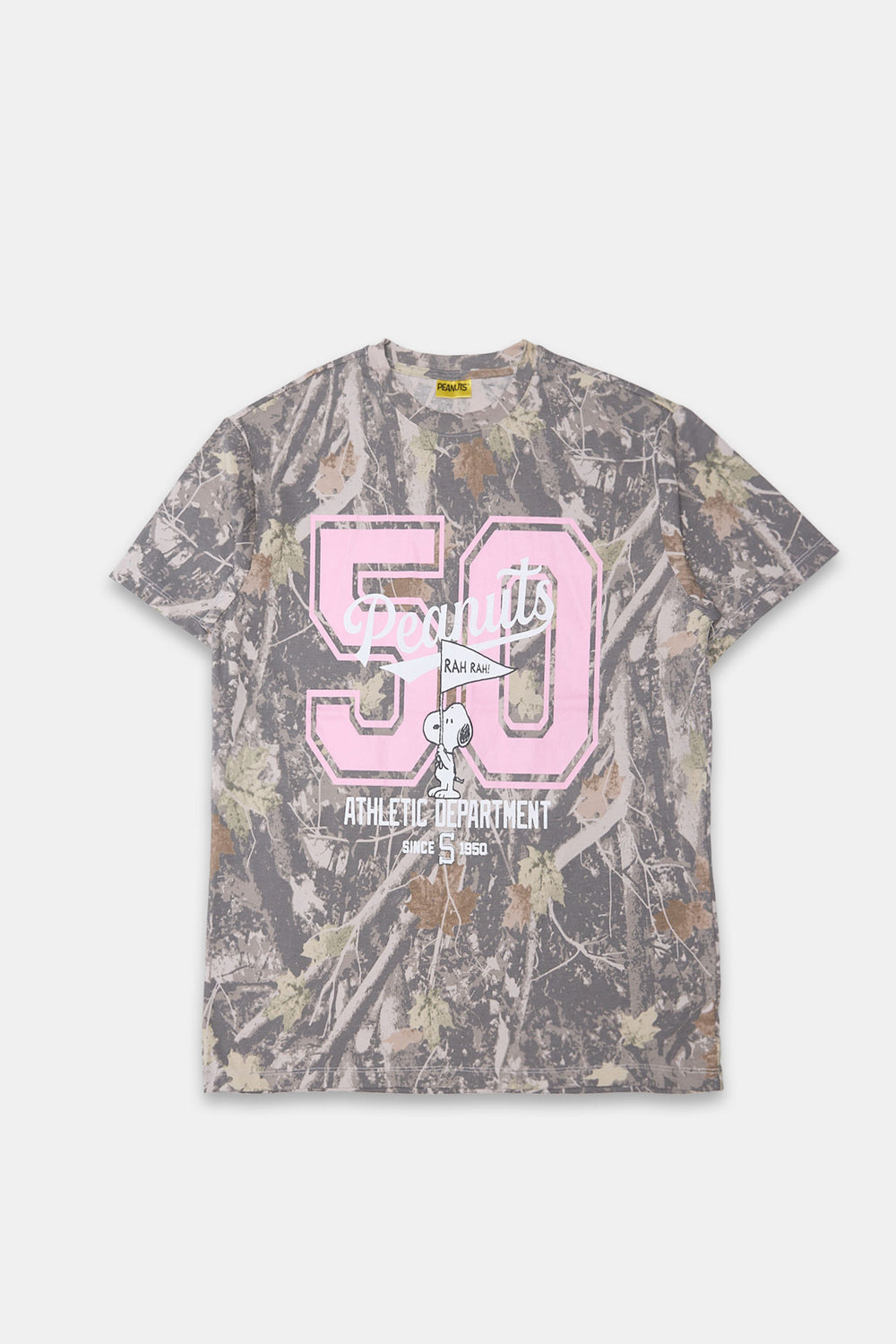 Peanuts 50 Tree Camo Boyfriend Tee Peanuts 50 Tree Camo Boyfriend Tee - West49