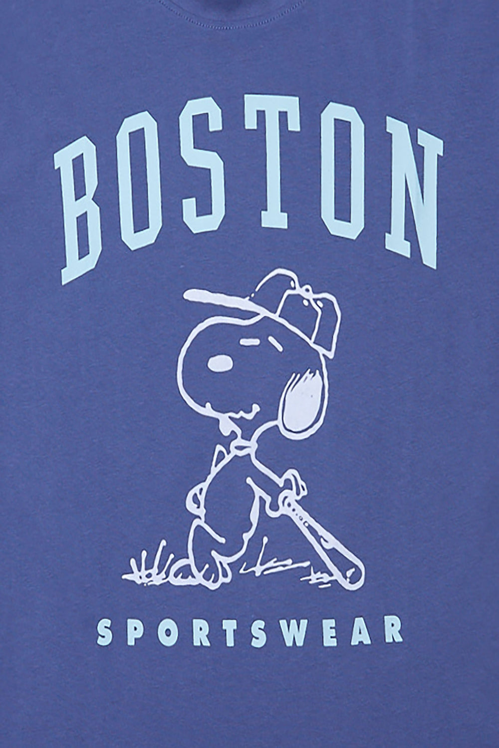 T-shirt coupe boyfriend imprimé Boston Snoopy T-shirt coupe boyfriend imprimé Boston Snoopy