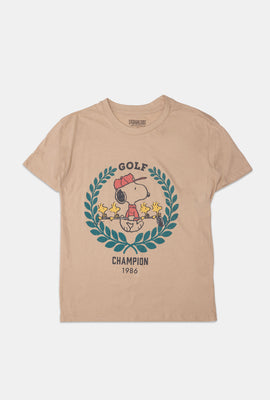 Peanuts Snoopy Golf Graphic Boyfriend Tee