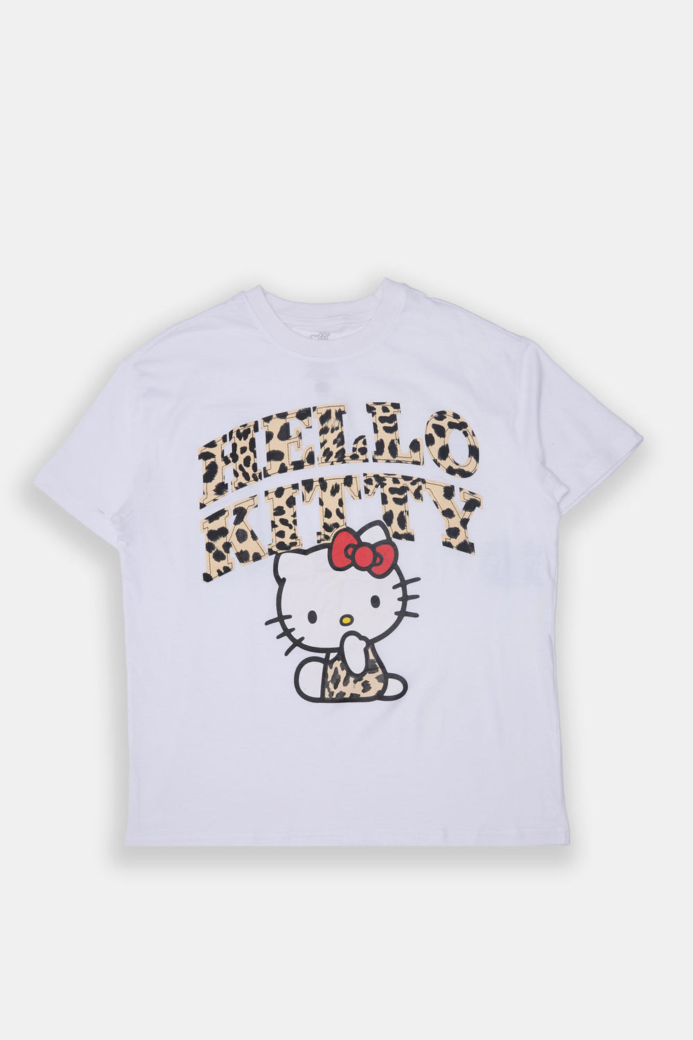 Hello Kitty Leopard Print Graphic Boyfriend Tee Hello Kitty Leopard Print Graphic Boyfriend Tee - West49