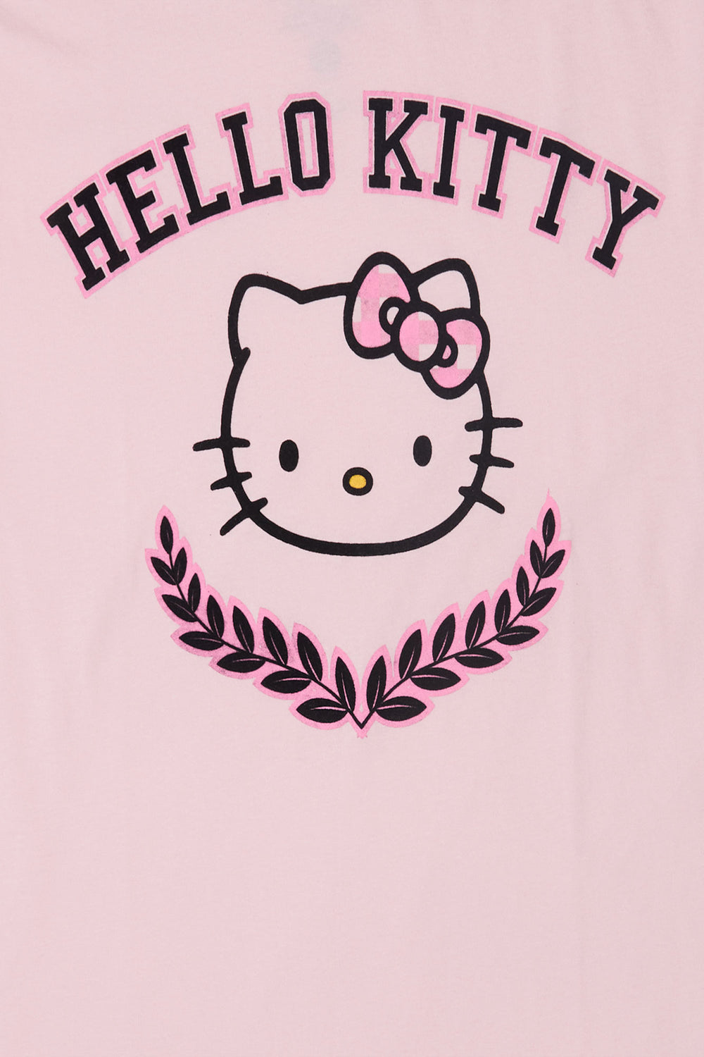 T-shirt coupe boyfriend imprimé écusson Hello Kitty T-shirt coupe boyfriend imprimé écusson Hello Kitty - West49