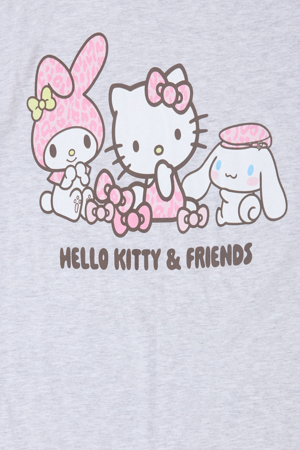T-shirt coupe boyfriend imprimé Hello Kitty & Friends T-shirt coupe boyfriend imprimé Hello Kitty & Friends - West49