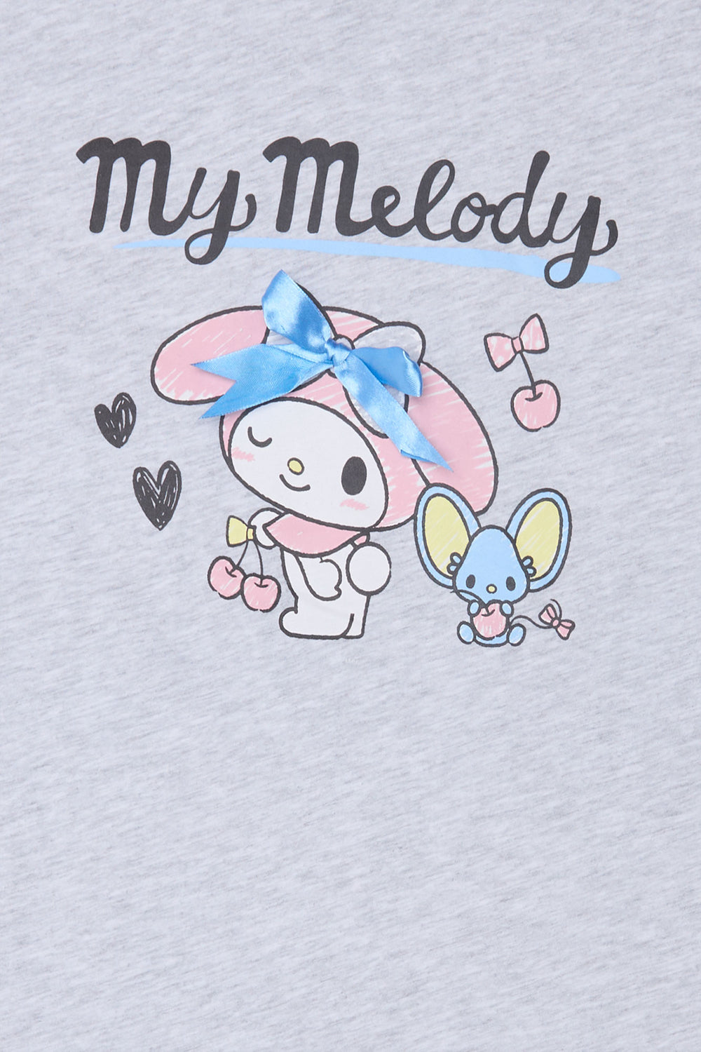 T-shirt coupe boyfriend imprimé Hello Kitty My Melody T-shirt coupe boyfriend imprimé Hello Kitty My Melody - West49