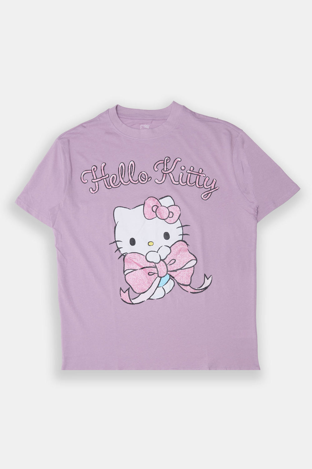 Hello Kitty Glitter Bow Graphic Boyfriend Tee Hello Kitty Glitter Bow Graphic Boyfriend Tee - West49