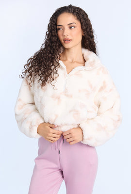 Haut en polaire peluche à col zippé AERO