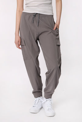 Womens Mid Rise Cargo Jogger