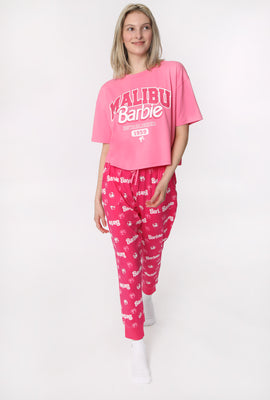 Womens Malibu Barbie Pajama Jogger Set