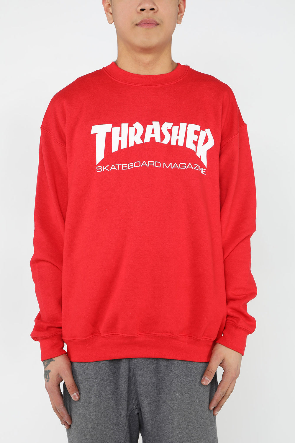 Sweatshirt Skate Mag Thrasher Rouge
