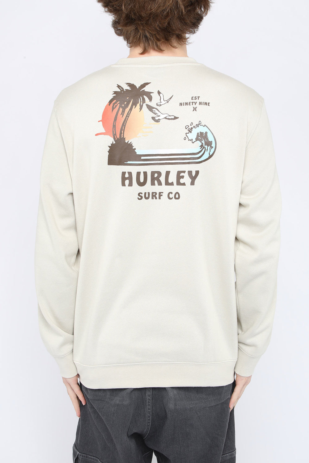 Hurley Fairbanks Crew Sweatshirt Off White