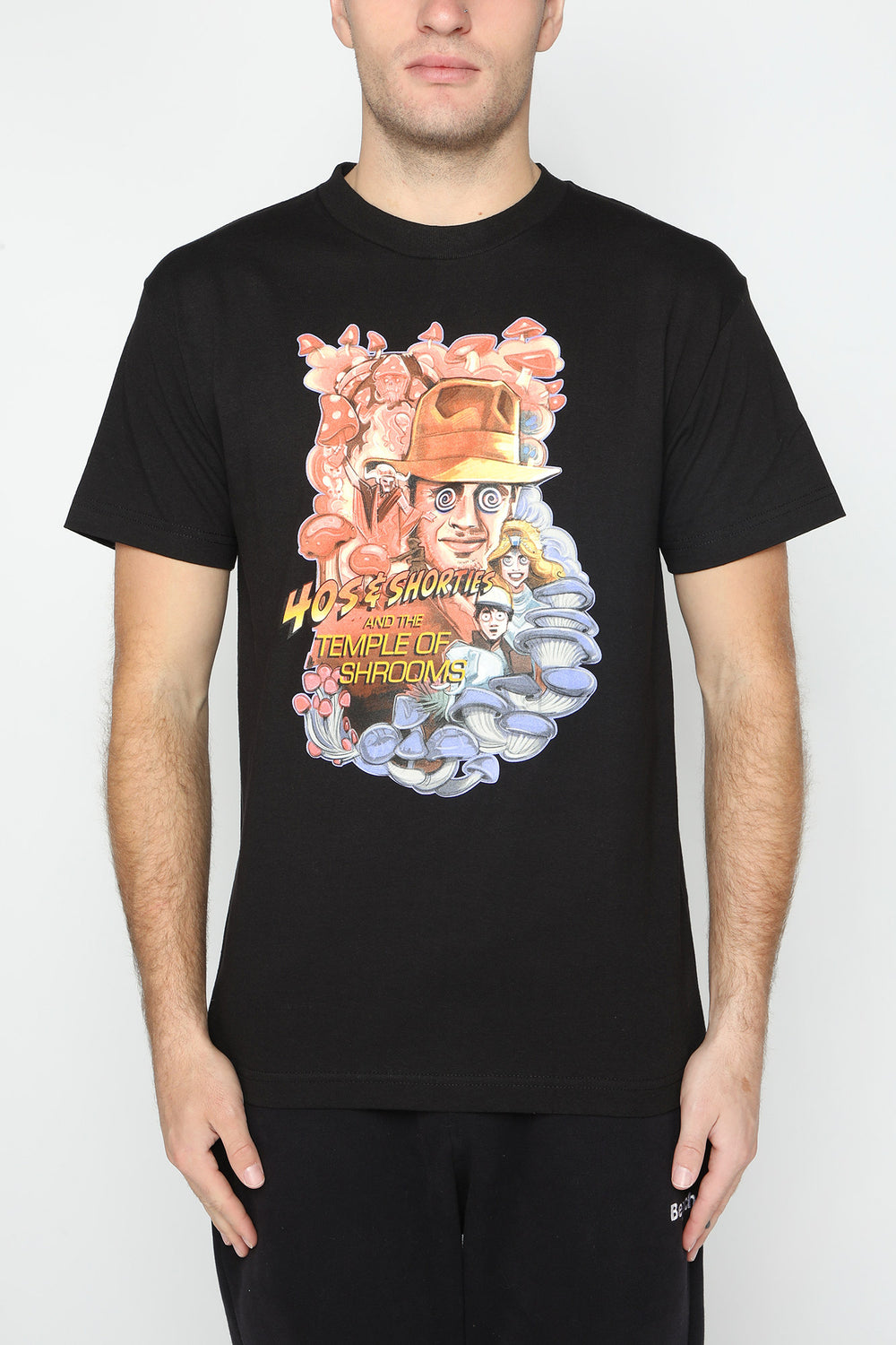 40s & Shorties Temple of Shrooms T-Shirt Black