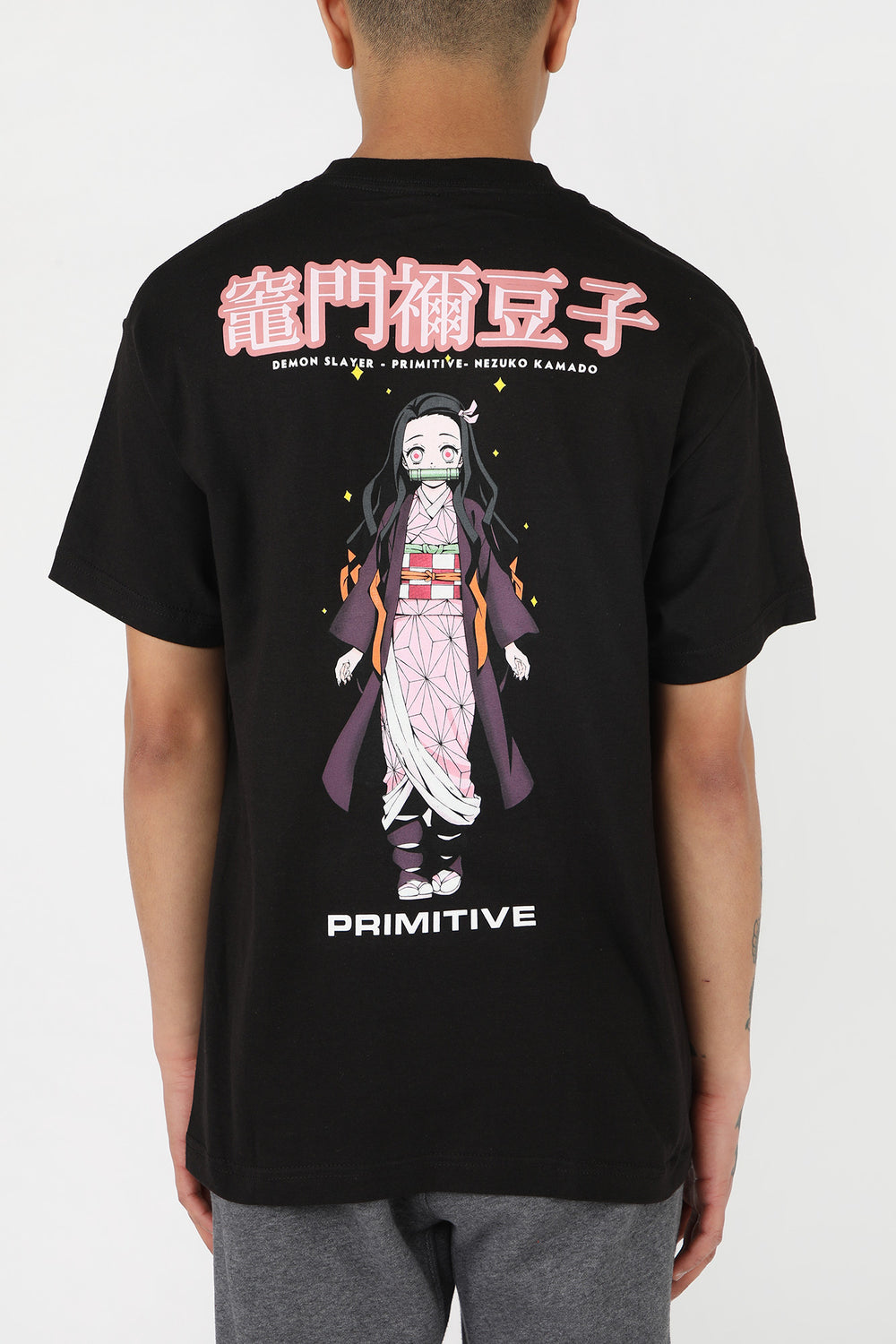 T-Shirt Nezuko Kamado Primitive Noir