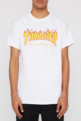 T-Shirt Logo Enflammé Thrasher Homme