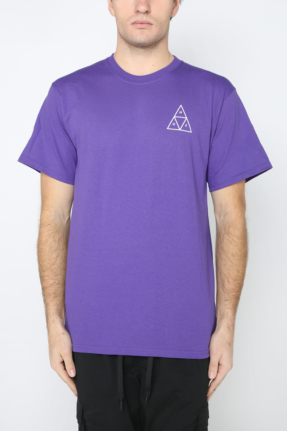 HUF Essentials Triple Triangle T-Shirt Purple