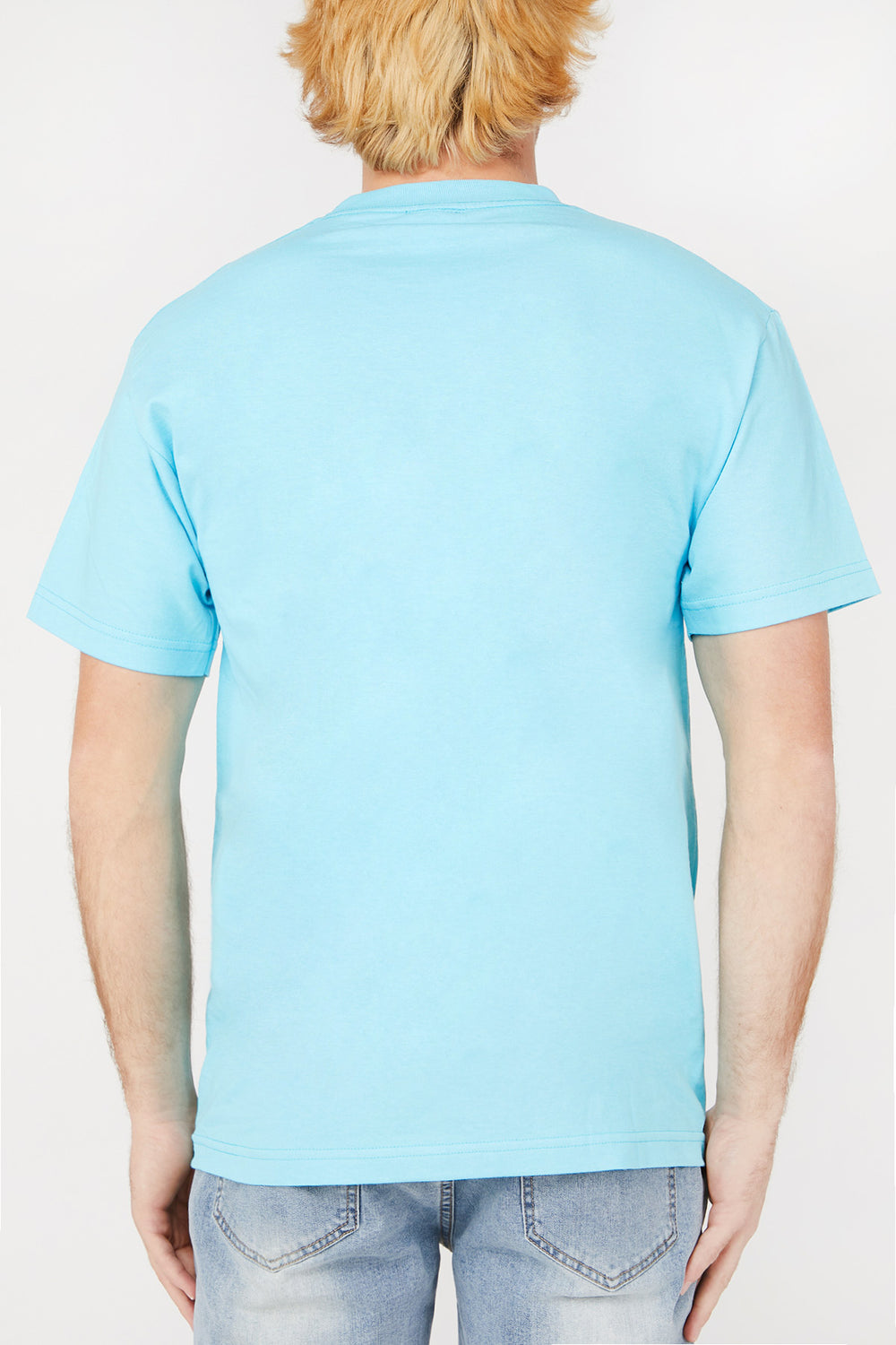 T-Shirt Bleu Logo Enflammé Thrasher Bleu