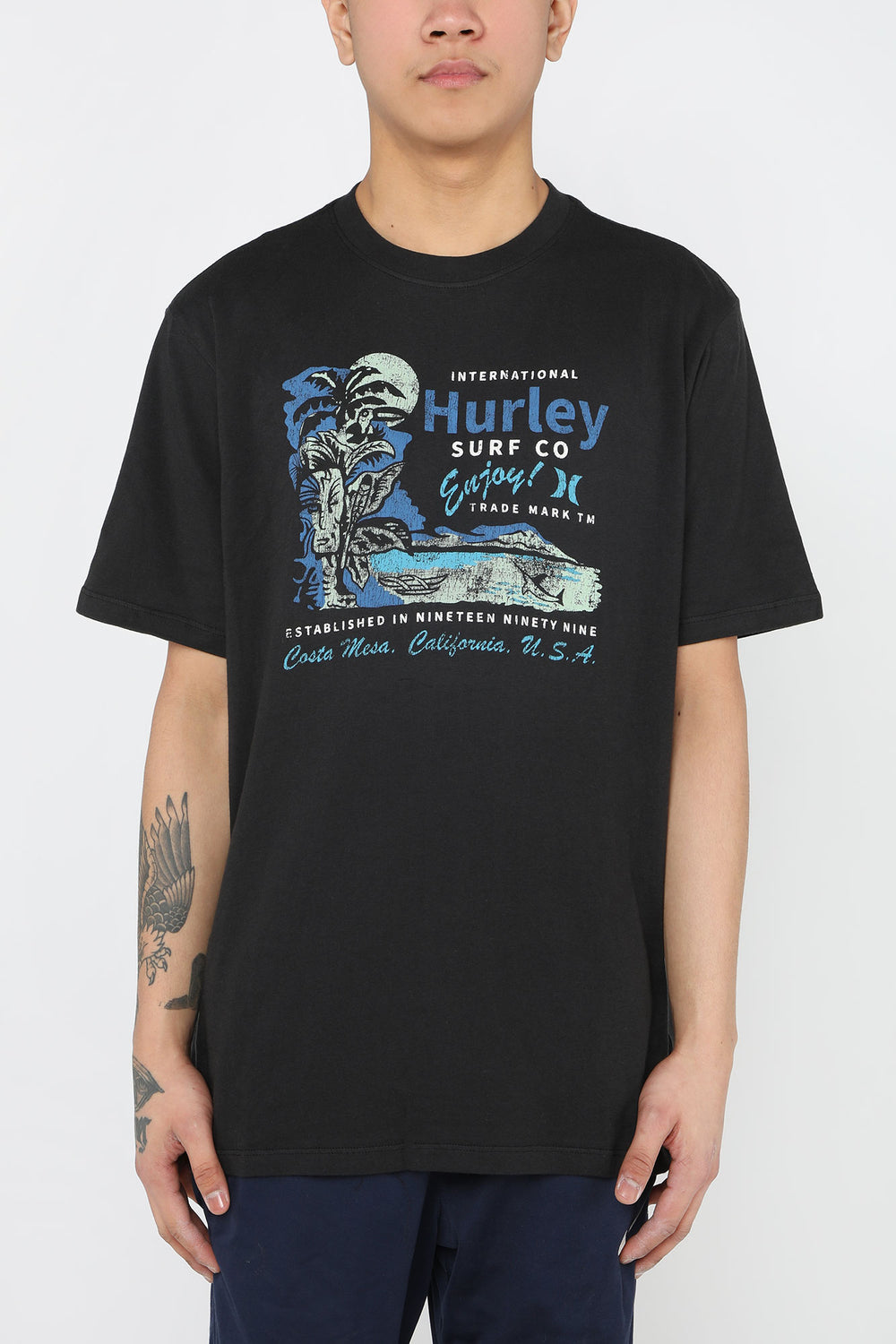 Hurley Waikiki Tiki T-Shirt Black